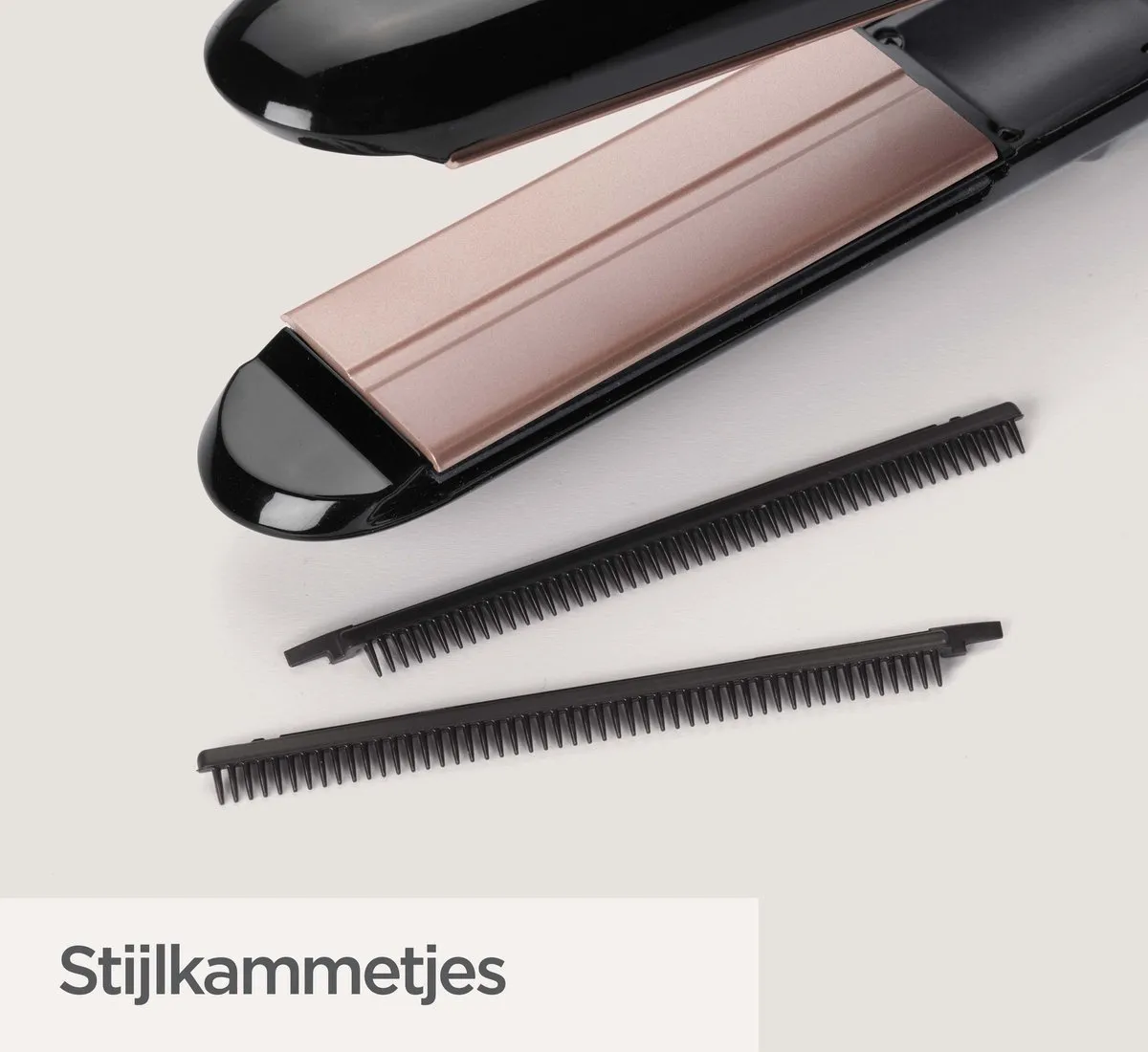 Babyliss Steam Smooth ST493E Stijltang - Stoomfunctie - 5 standen 150-230°C - Zwart - afbeelding 6 van 6