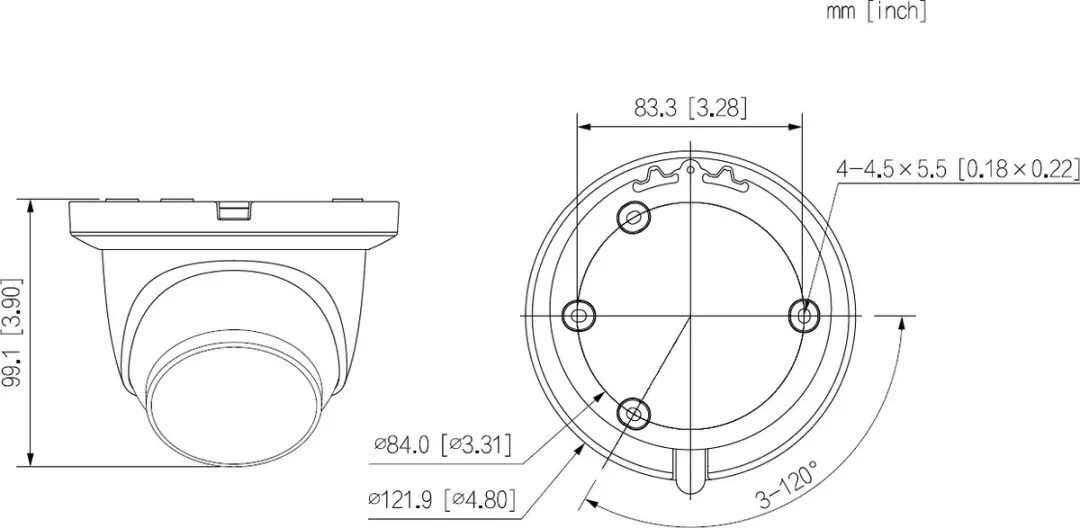 Dahua WizSense IPC-HDW2849TM-S-IL-0280B Beveiligingscamera 8.3MP - 2.8mm Wit - afbeelding 6 van 6