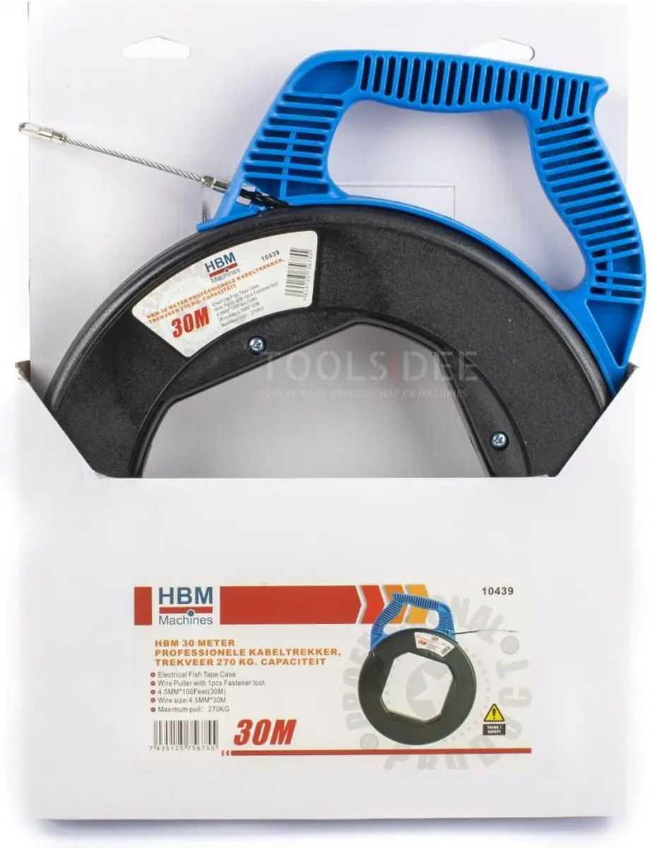 HBM Professionele Kabeltrekker 30m - 270kg