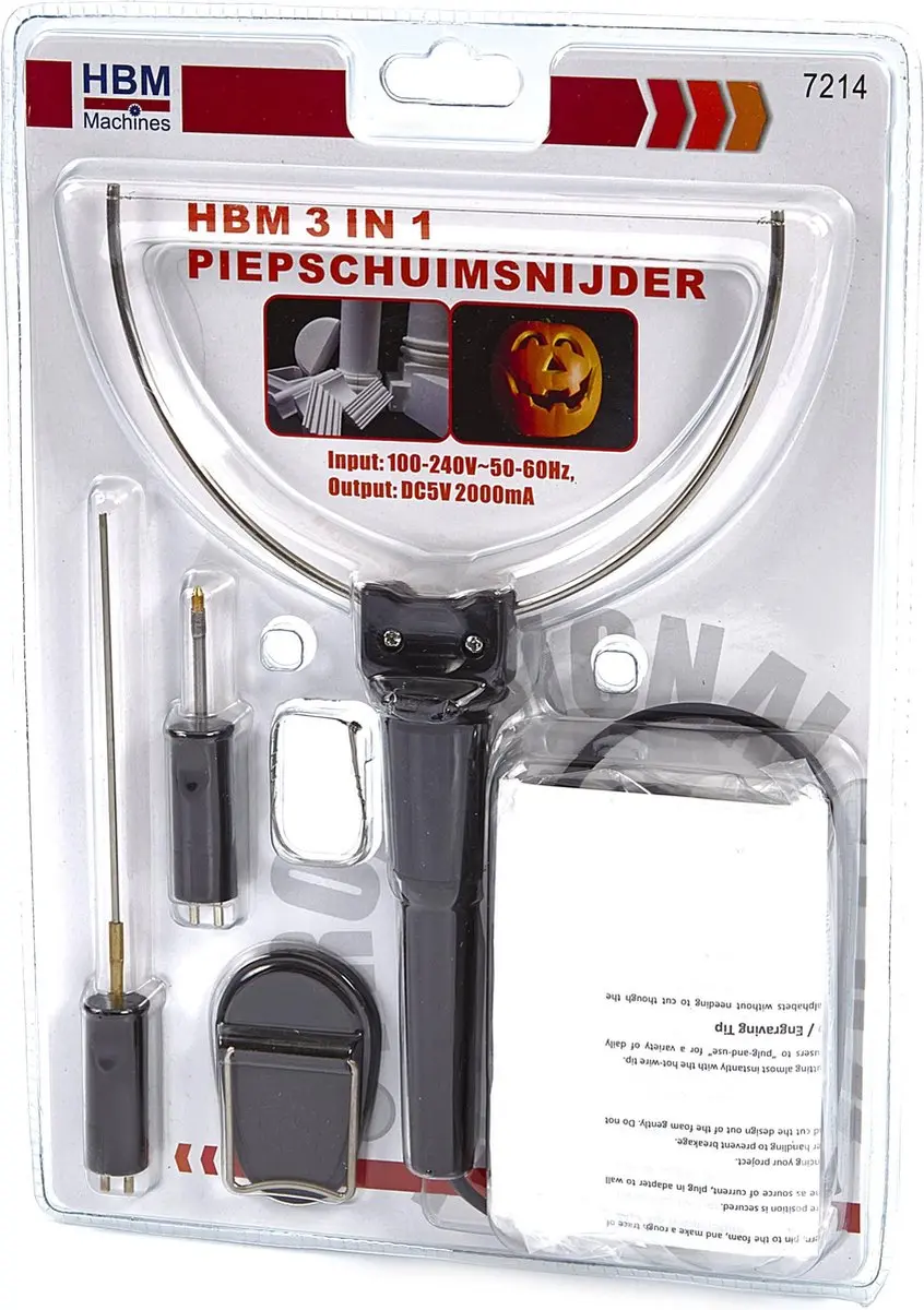 HBM 3-in-1 Piepschuimsnijder - 285x211x68mm