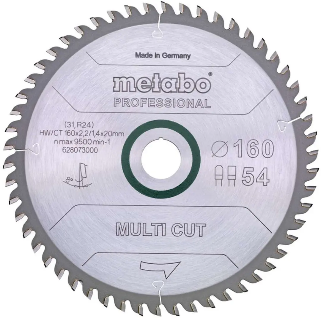 Metabo Zaagblad Multi Cut 160x20mm 54T - 628073000