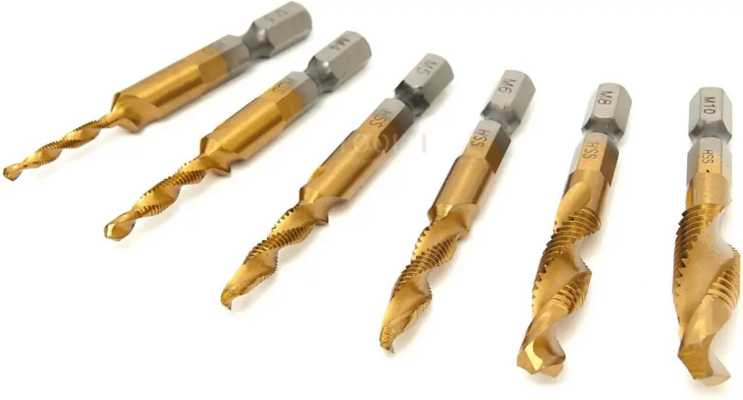 HBM 6-delige HSS Zelftappende Borenset M3-M10