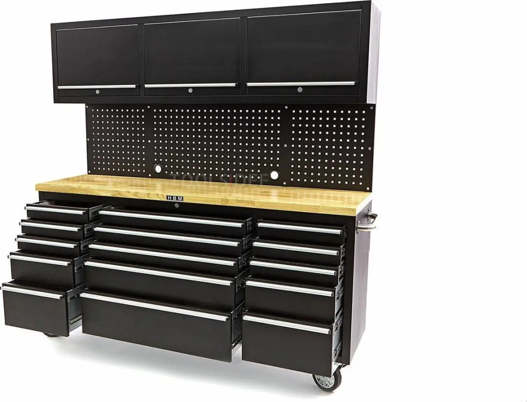 HBM Werkbank 182cm Zwart