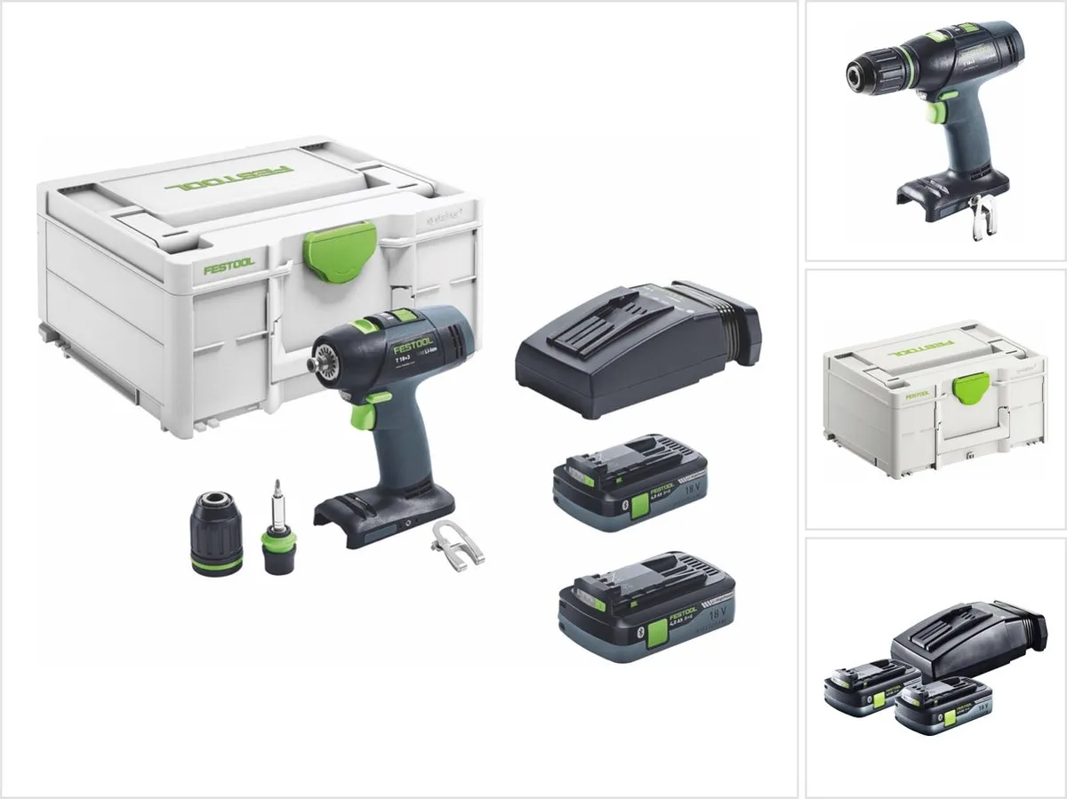 Festool T 18+3 HPC 576446 Accu Schroefboormachine - 18V - 2x Accu