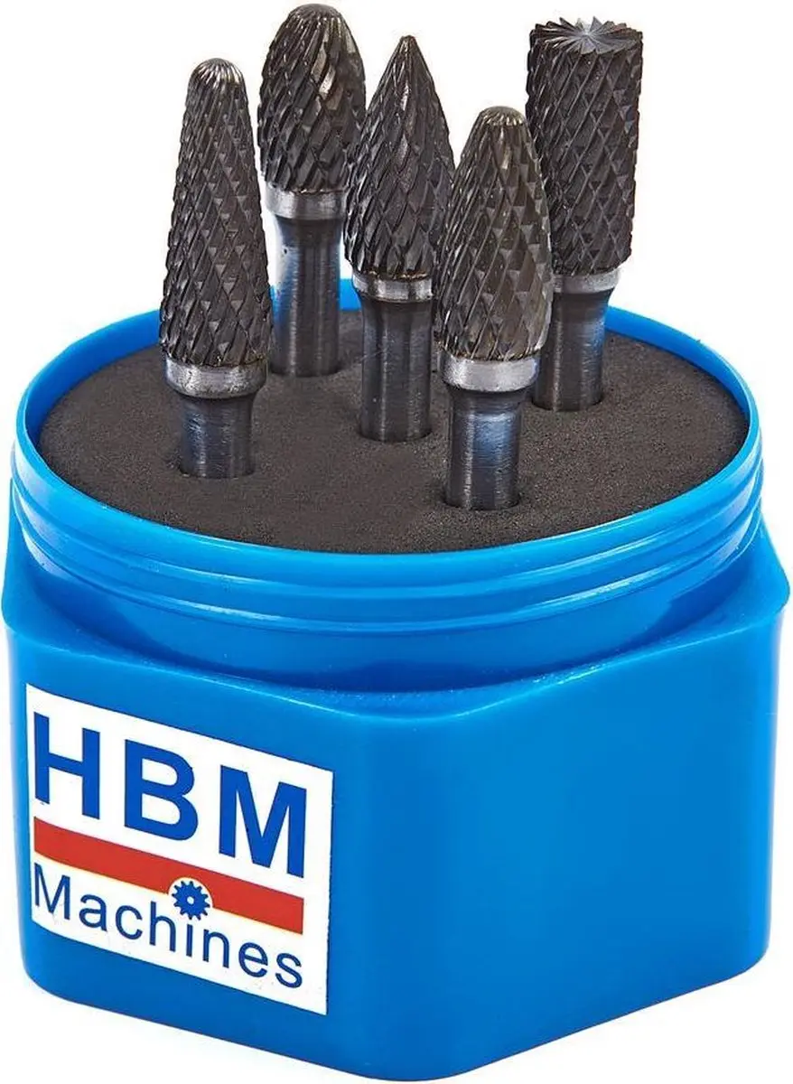 HBM Volhardmetalen Frezenset 5-delig 6mm