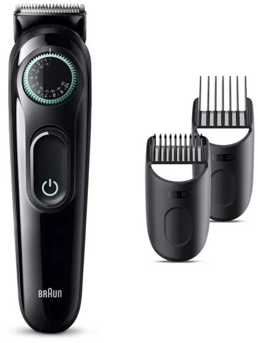 Braun BT3411 Baardtrimmer - 3 Opzetstukken - Zwart