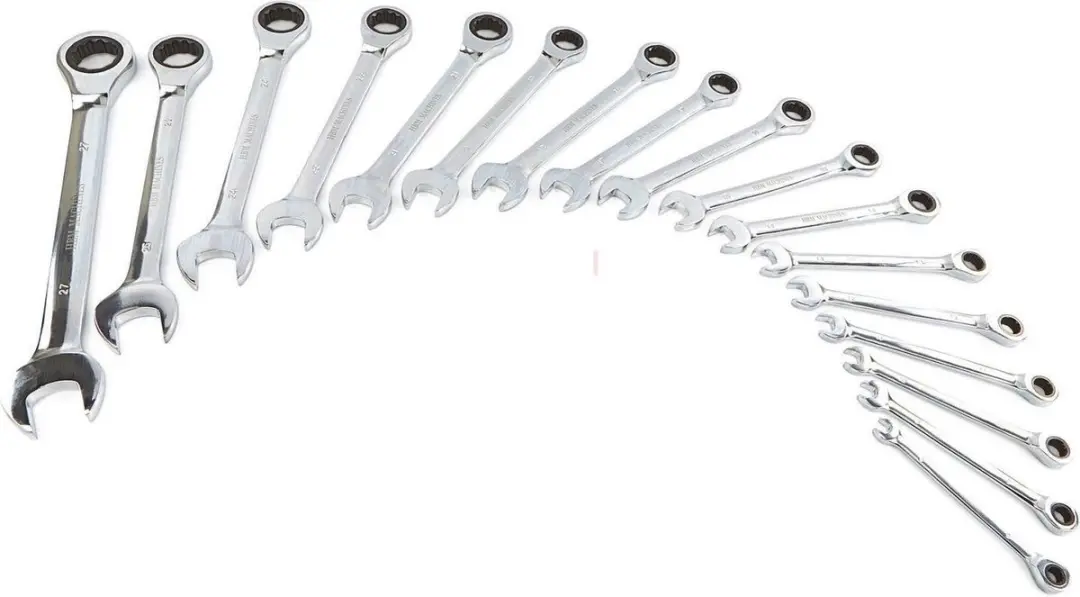 HBM 17-delige Ringsleutelset 8-27mm - Aluminium opbergkoffer