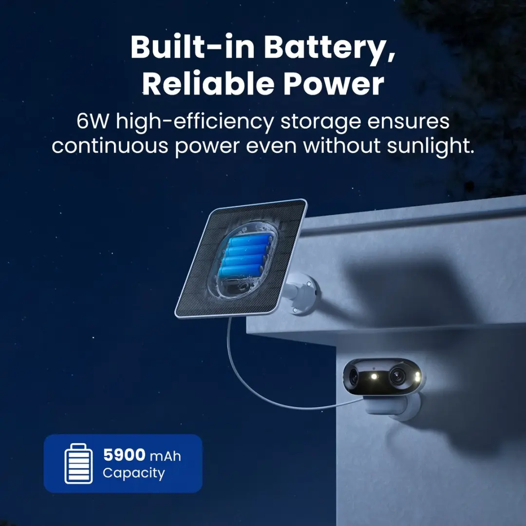 Reolink 6W Zonnepaneel 5900mAh - IP67 - Wit/Zwart
