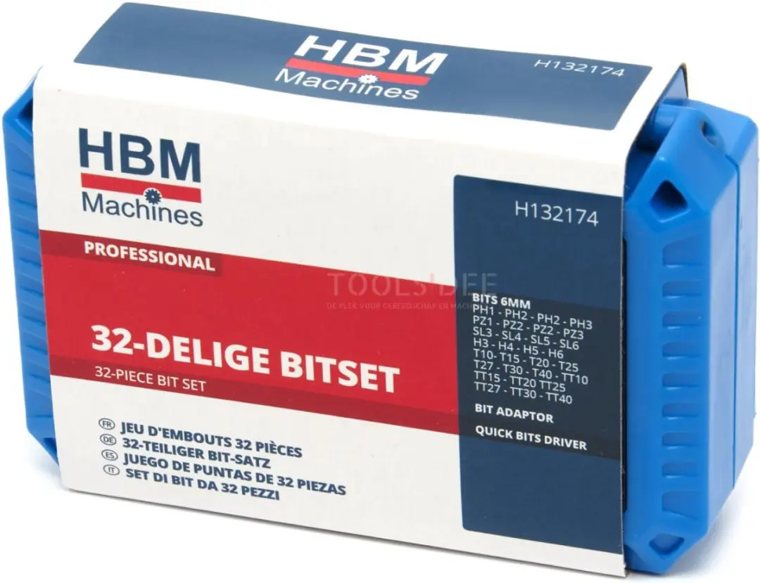 HBM Bitset 32-delig T10 - met adapter en driver