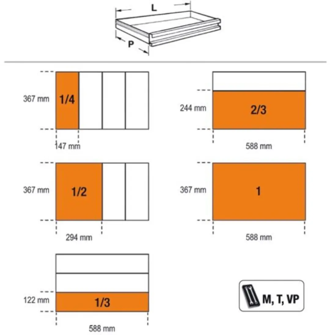 Beta RSC24AXL/9 Gereedschapswagen 9 Laden - 103,5x97x44,5cm - Rood
