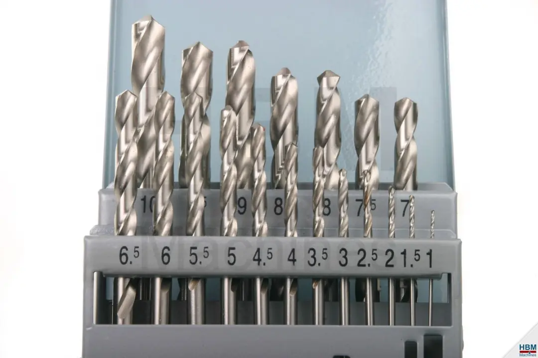 HBM HSS M2 Borenset 1-10mm x 0,5mm - Metaal/Hout