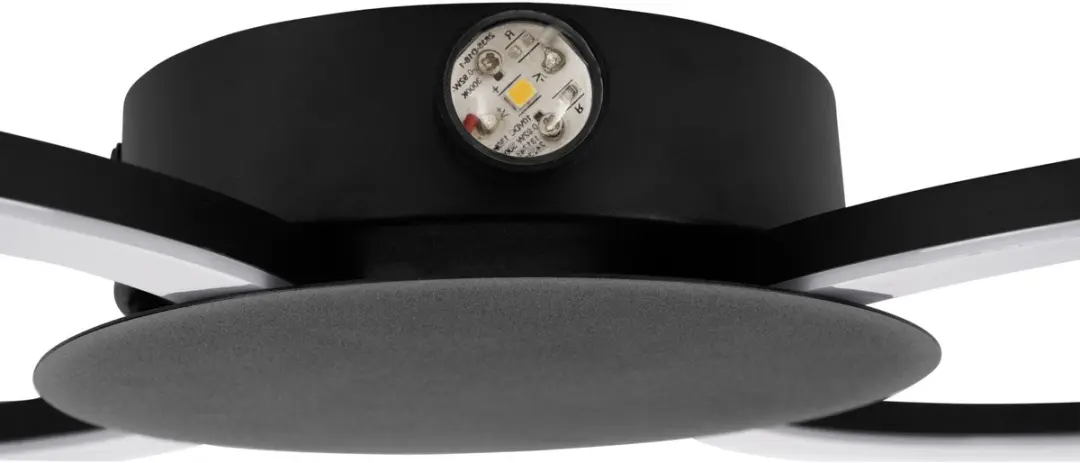 Eglo Venticello 1 Plafondlamp LED 66cm - Zwart/Wit