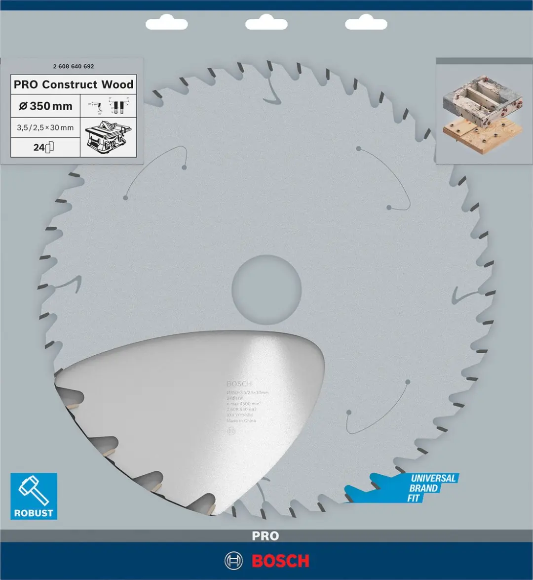 Bosch Professional Cirkelzaagblad Construct Wood 350mm - Hout/Metalen