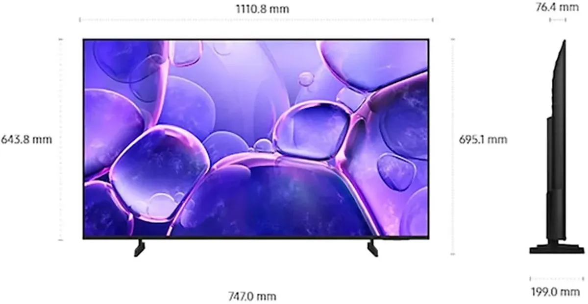 Samsung UE50U8072F 50 inch 4K LED TV - Zwart - afbeelding 6 van 6