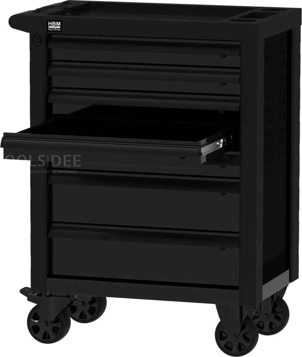 HBM Gereedschapswagen 7 Laden 76,5cm - 190kg - Zwart