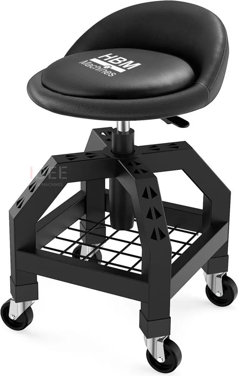 HBM Verrijdbare Kruk 67cm - 136kg - 4 Wielen
