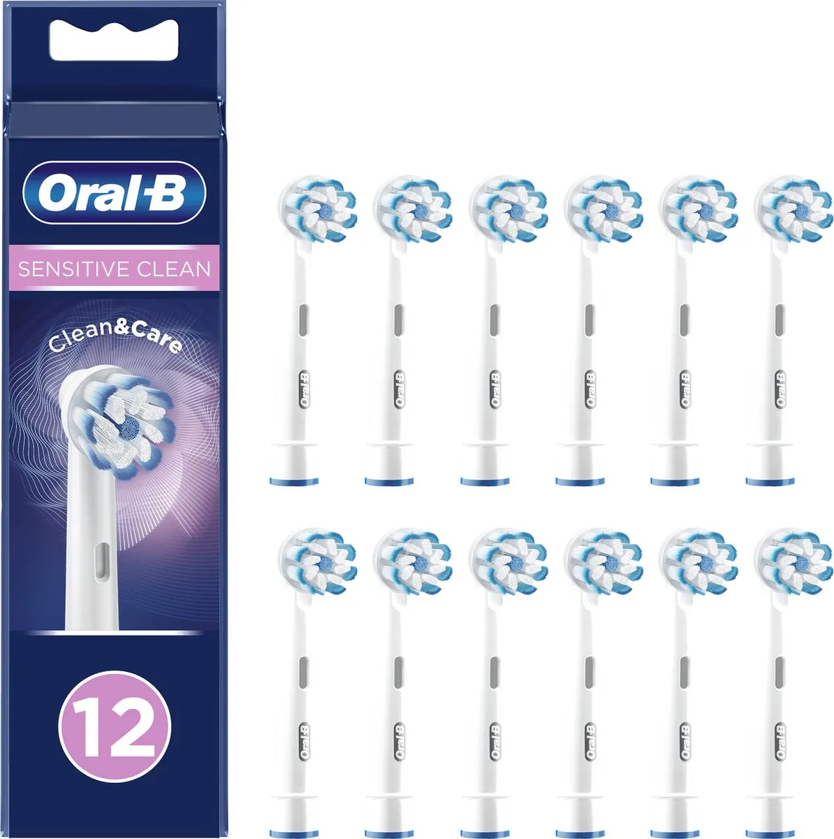 Oral-B Sensitive Clean Opzetborstels - 120 Stuks (12x10) - Wit