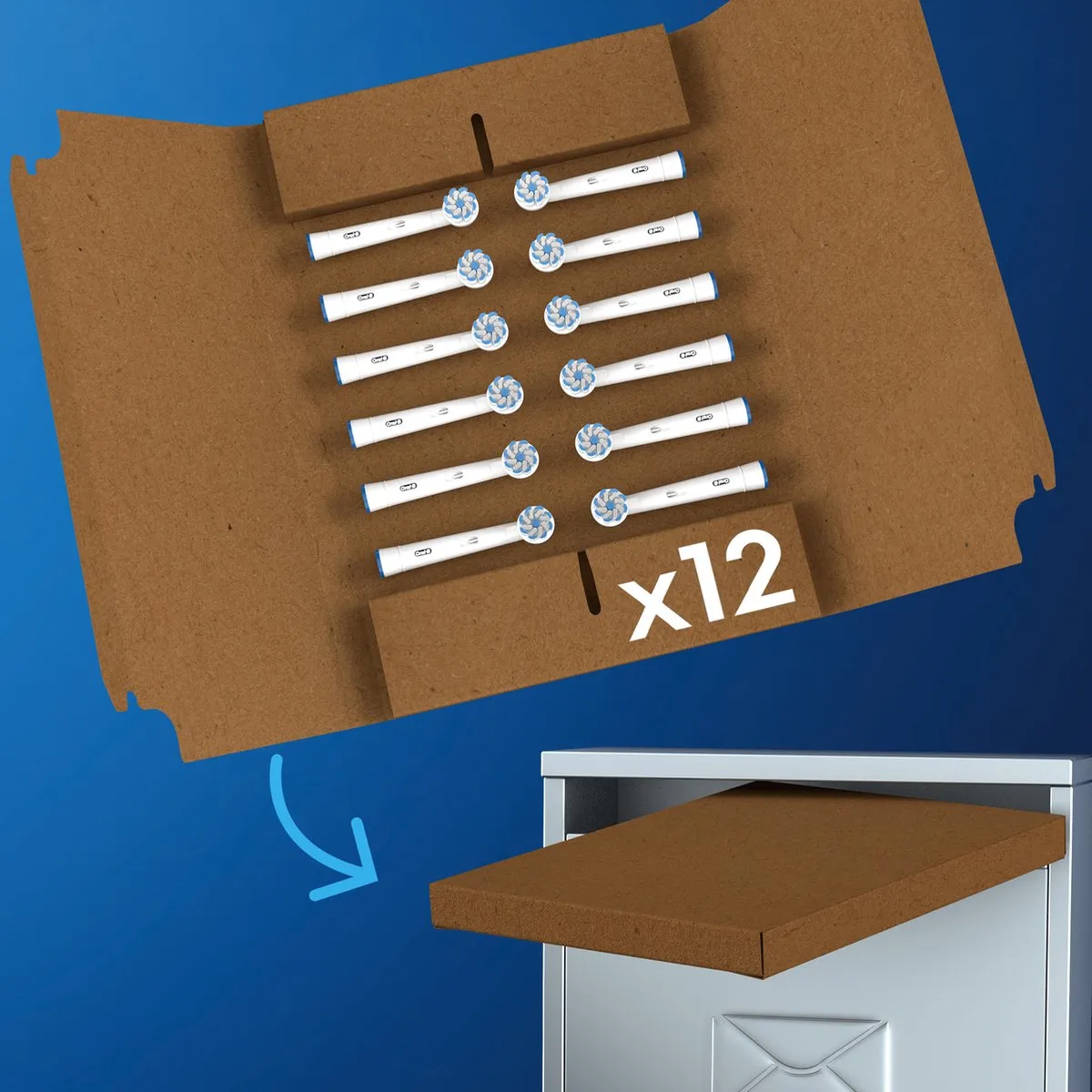 Oral-B Sensitive Clean Opzetborstels - 120 Stuks (12x10) - Wit - afbeelding 6 van 6