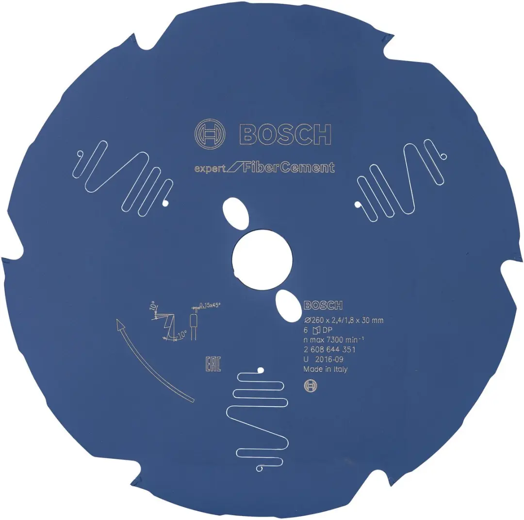 Bosch Blad Expert Fiber Cement 260mm