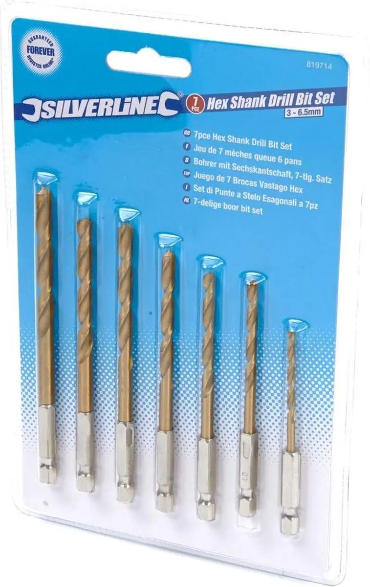 HBM 7-delige Bit- en Borenset 3-6,5mm Metaal