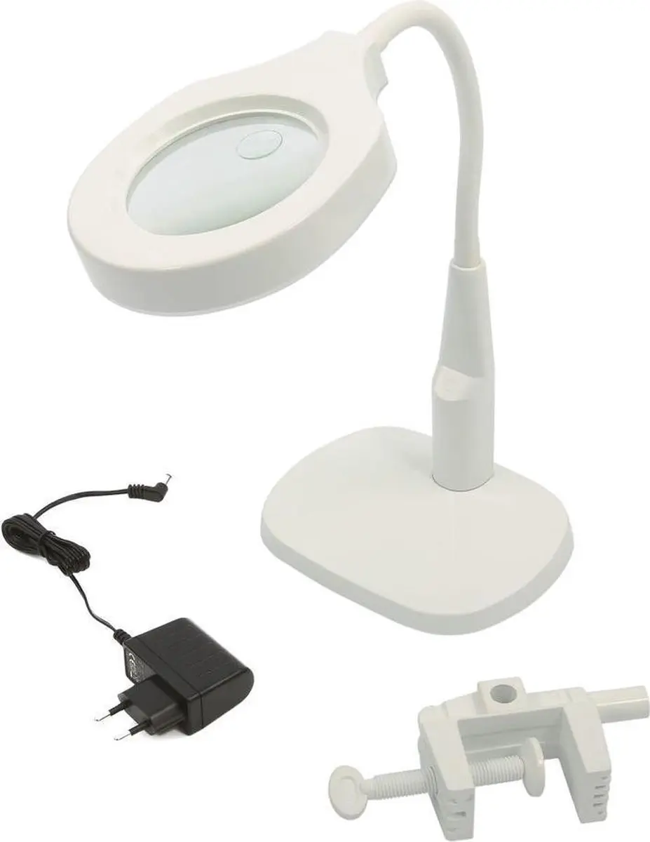 HBM LED Loeplamp met Voet 45 LED