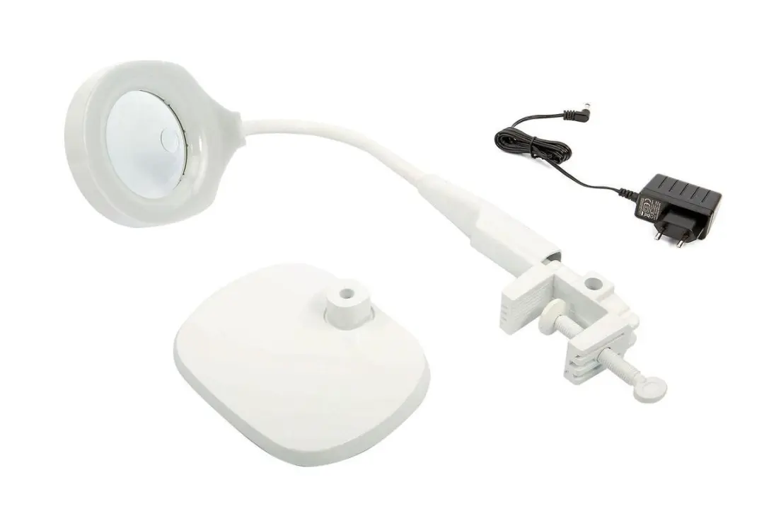 HBM LED Loeplamp met Voet 45 LED - 2200 Lux - 12x Vergroting