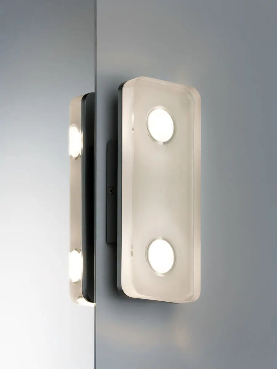 Paulmann Theta IP44 LED Wandlamp 9W - Hoekig - Grijs - 3000K