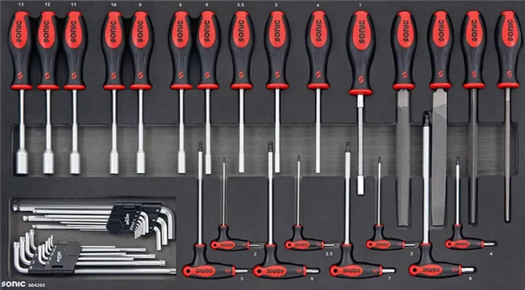 Sonic Next S12 Gereedschapswagen 485-delig - 8 Laden - 1000x520x1032mm Zwart