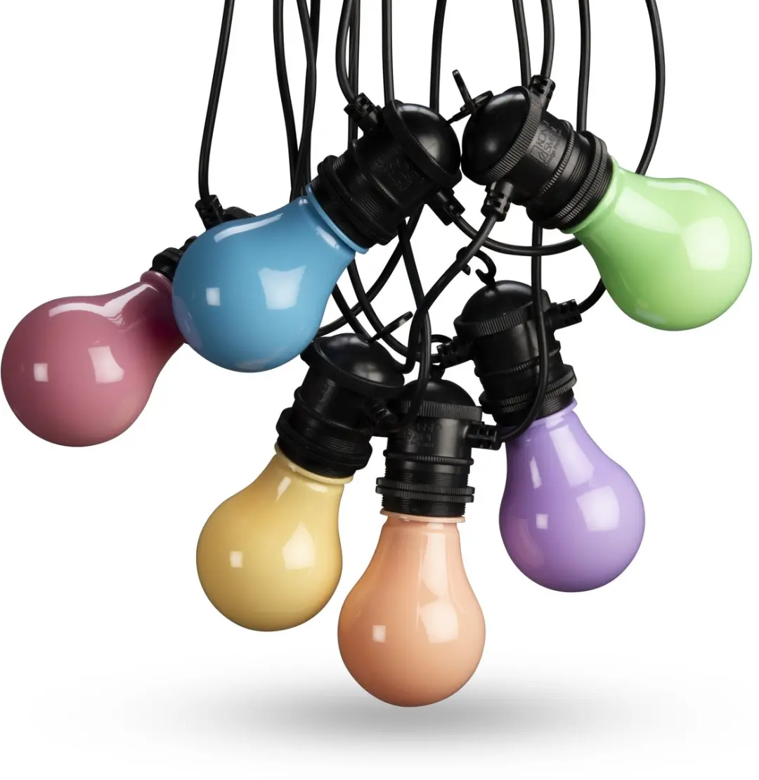 Konstsmide Snoer 10 Lampen 5m Pastelwit - afbeelding 6 van 6