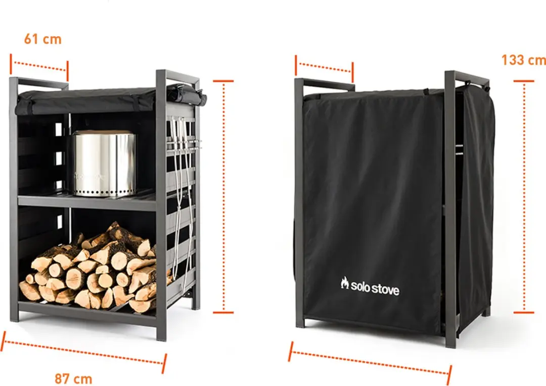 Solo Stove Opbergrek Station Black - 133x87x61cm