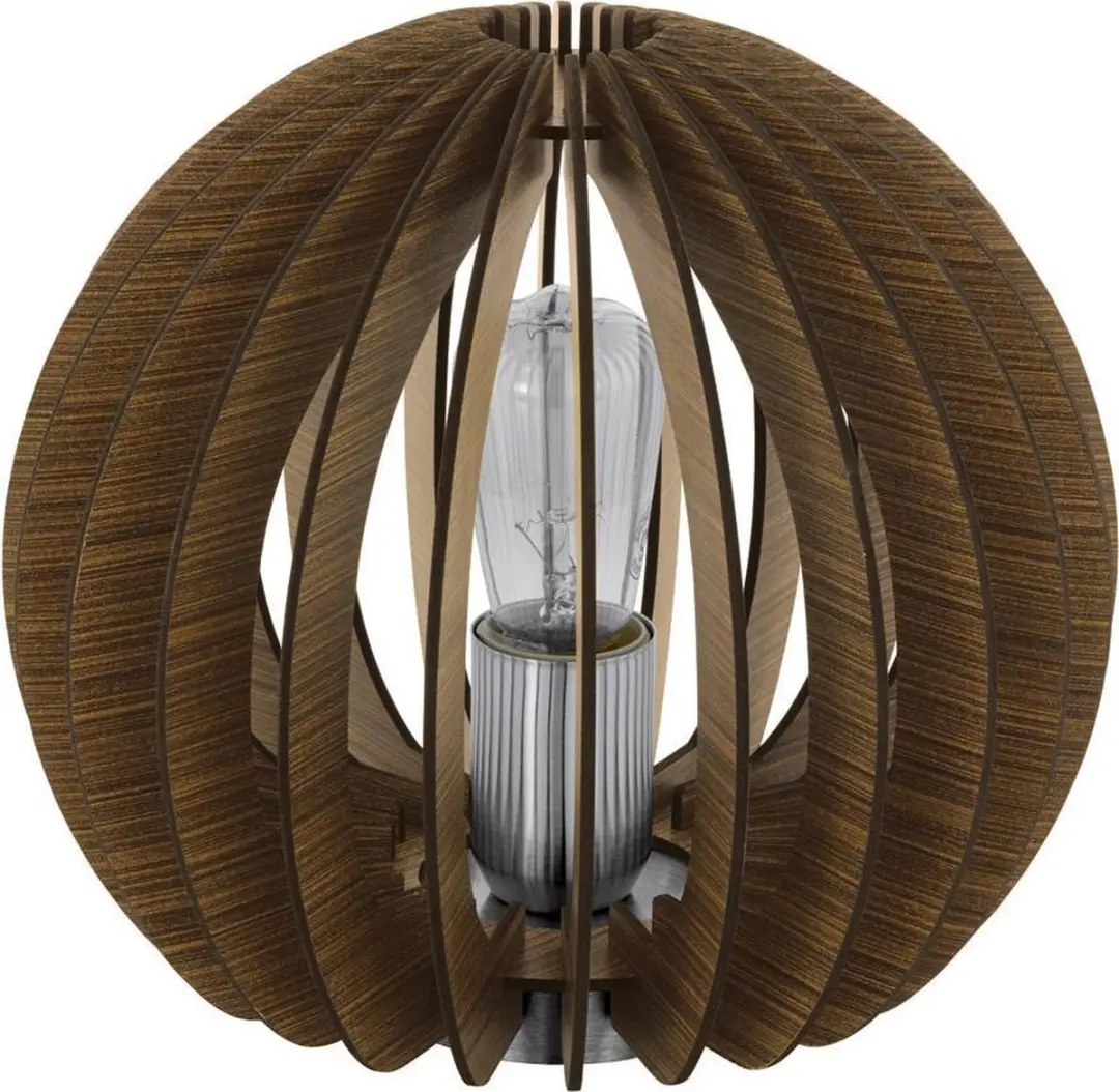Eglo Cossano Tafellamp - Ø260mm Bruin/Wit