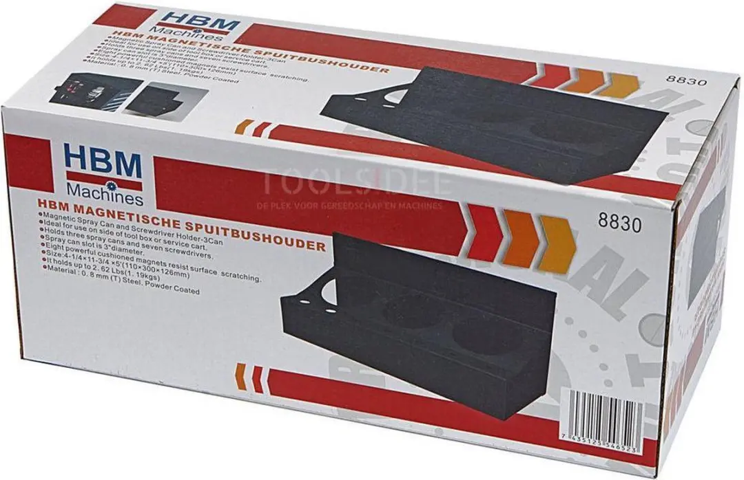 HBM Magnetische Spuitbushouder 300x110x126cm - 1,277 kg