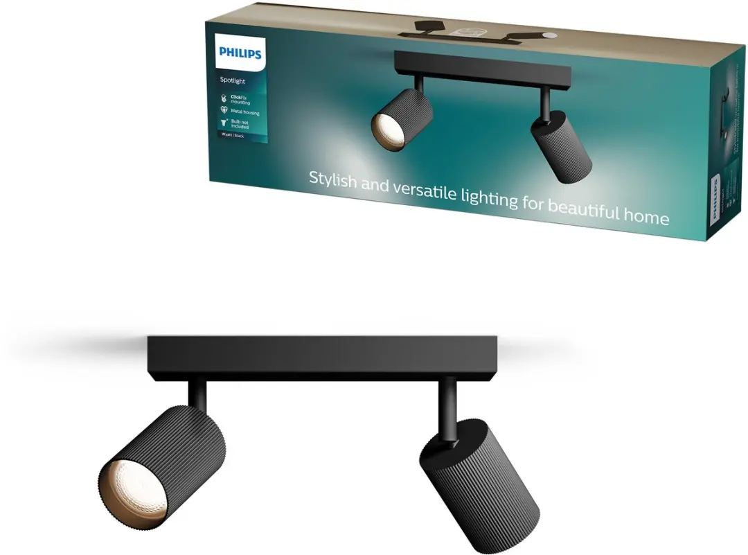 Philips Wyatt Opbouwspot GU10 2x