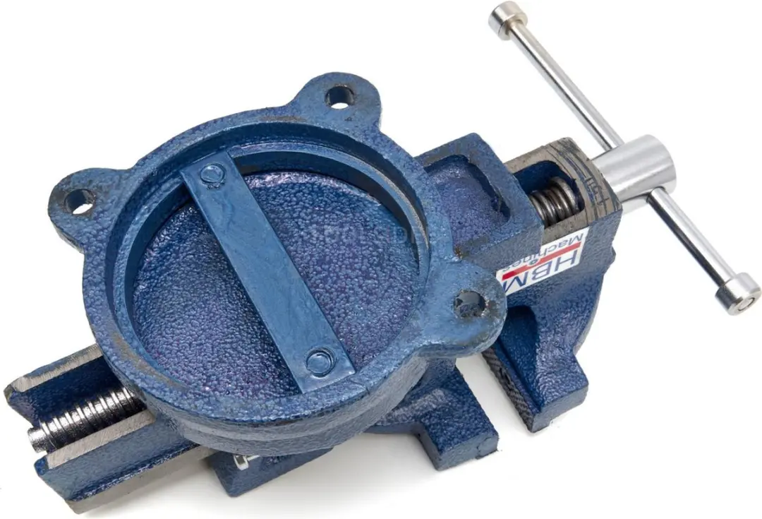 HBM Profi Bankschroef 100mm - Draaibaar onderstel