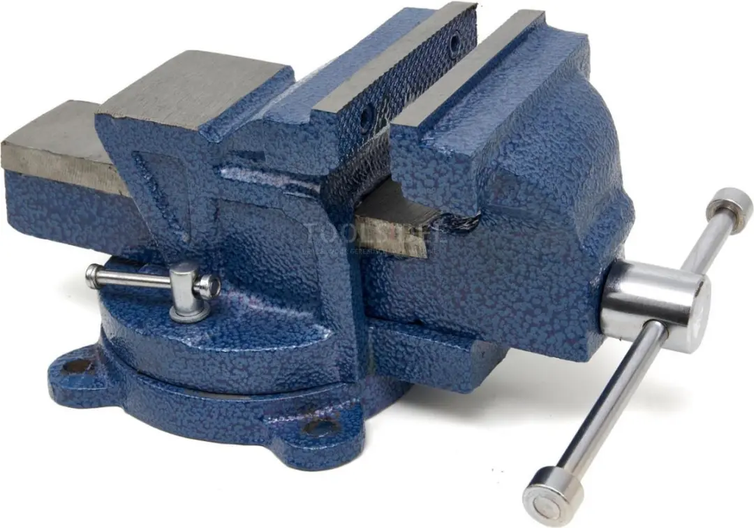 HBM Profi Bankschroef 100mm - Draaibaar onderstel