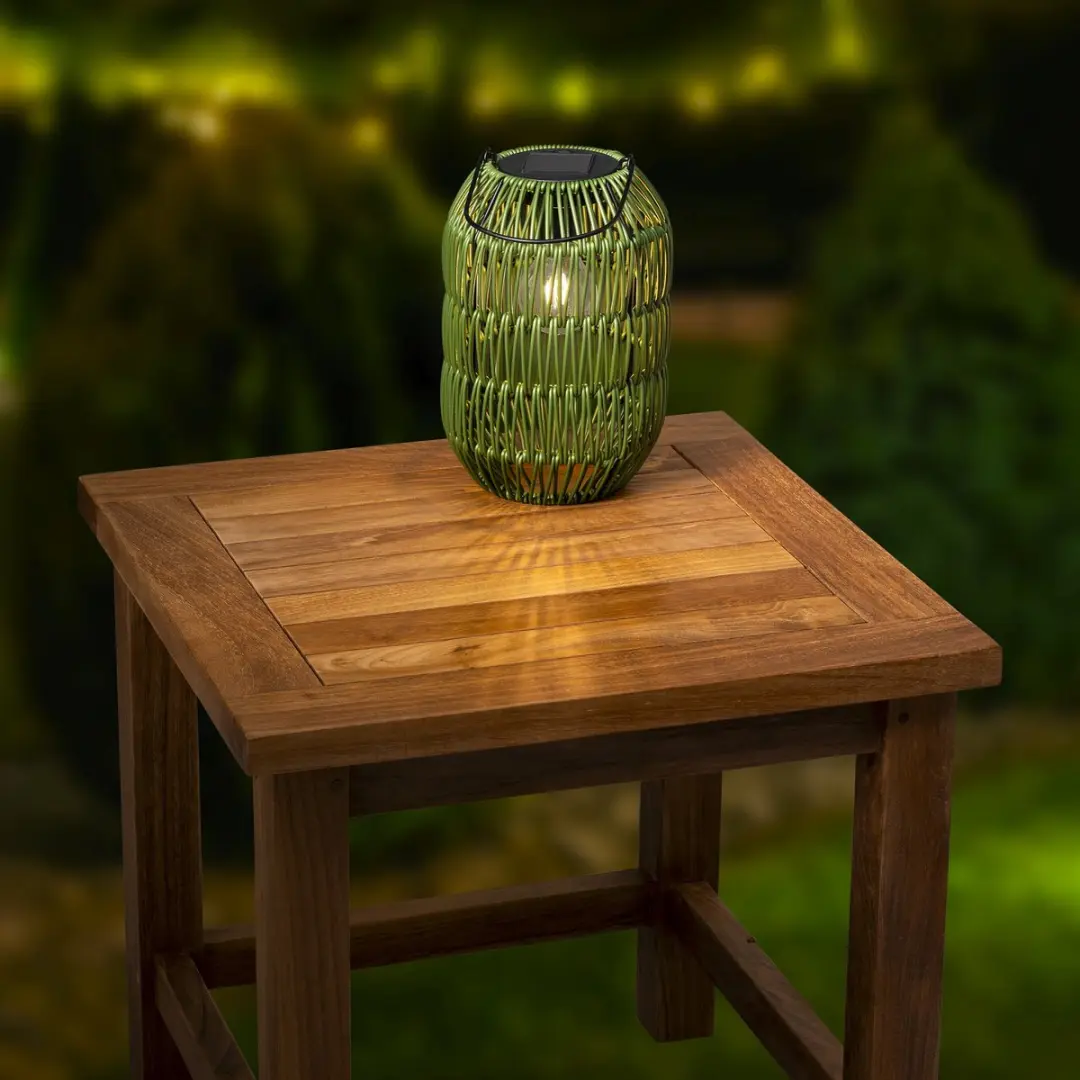 Lumineo Solar Lantaarn 24,5x16cm - Groen