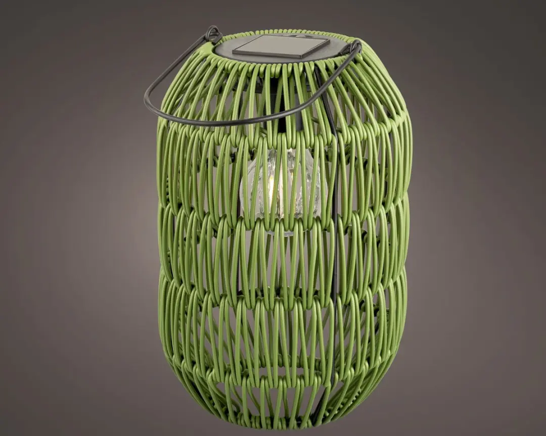 Lumineo Solar Lantaarn 24,5x16cm - Groen