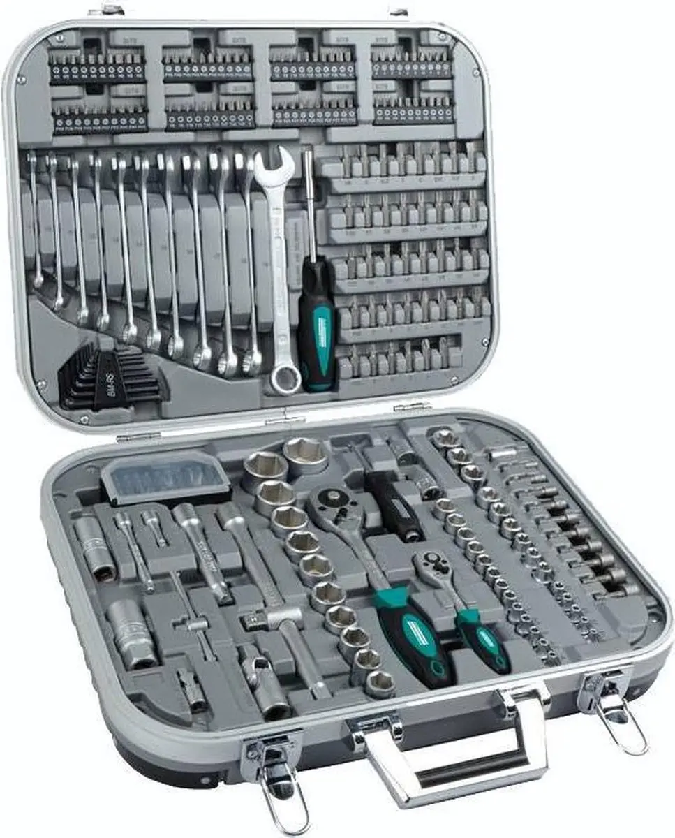 Brüder Mannesmann M98450 Dopsleutelset 232-delig - Chroom vanadium staal