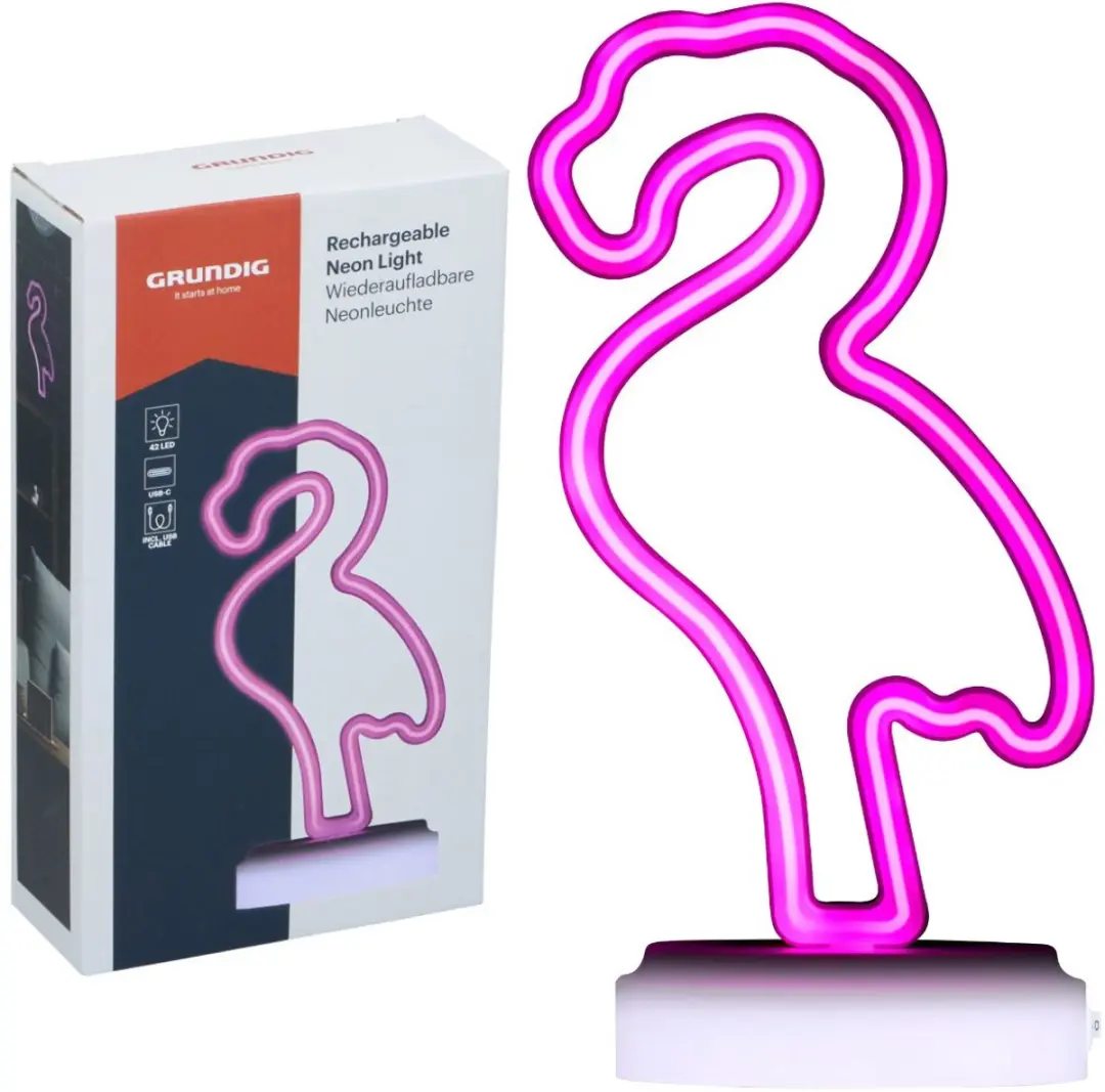 Grundig Flamingo Neon Tafellamp