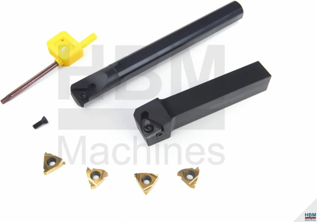 HBM 16x16 Binnen/Buitendraadsnijbeitelset - 9 Stuks
