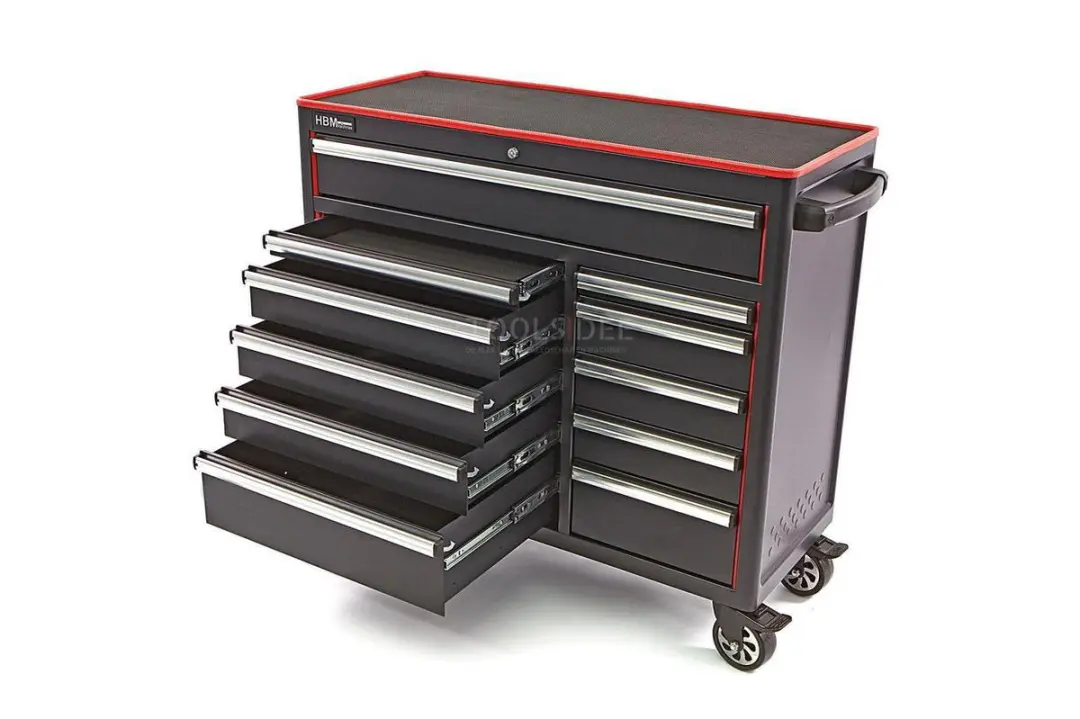 HBM 11-Laden Gereedschapswagen 111cm - Zwart