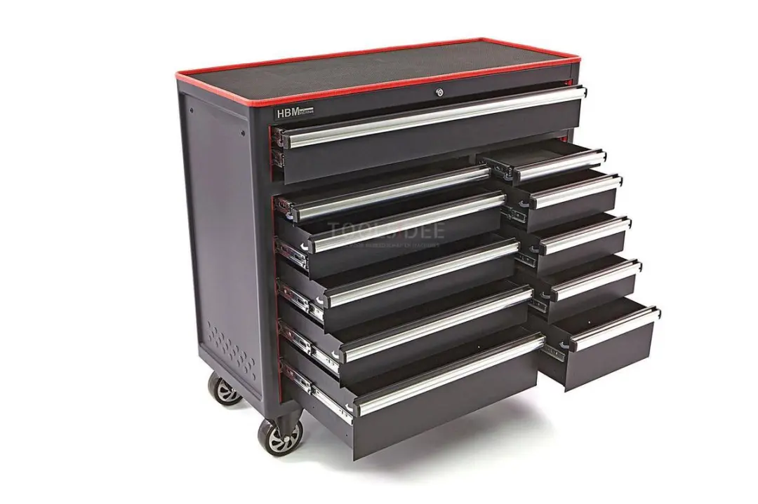 HBM 11-Laden Gereedschapswagen 111cm - Zwart - afbeelding 6 van 6
