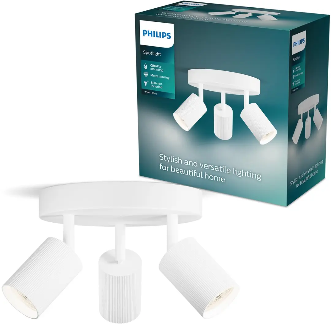 Philips Wyatt Opbouwspot GU10 3x