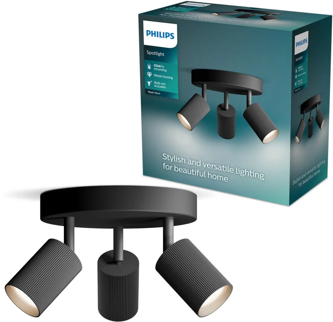 Philips Wyatt Opbouwspot GU10 3x