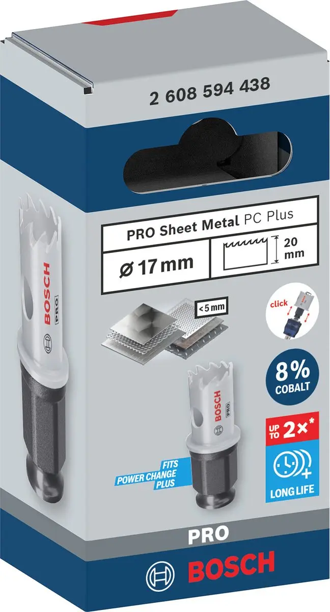 Bosch Professional PC Plus Gatenzaag 17mm - Metaal