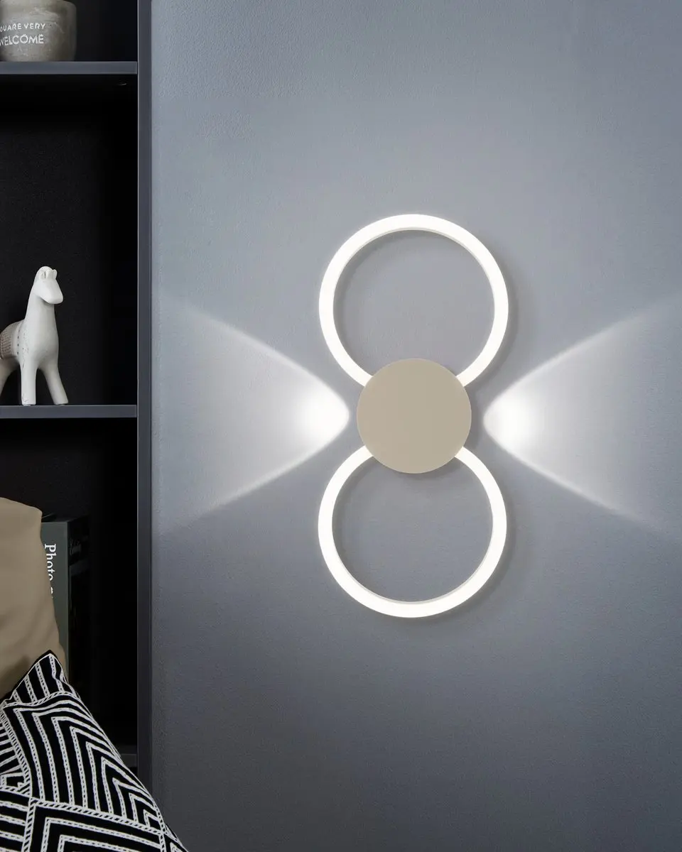 Eglo Venticello 1 Plafondlamp LED 66cm - Zand/Wit
