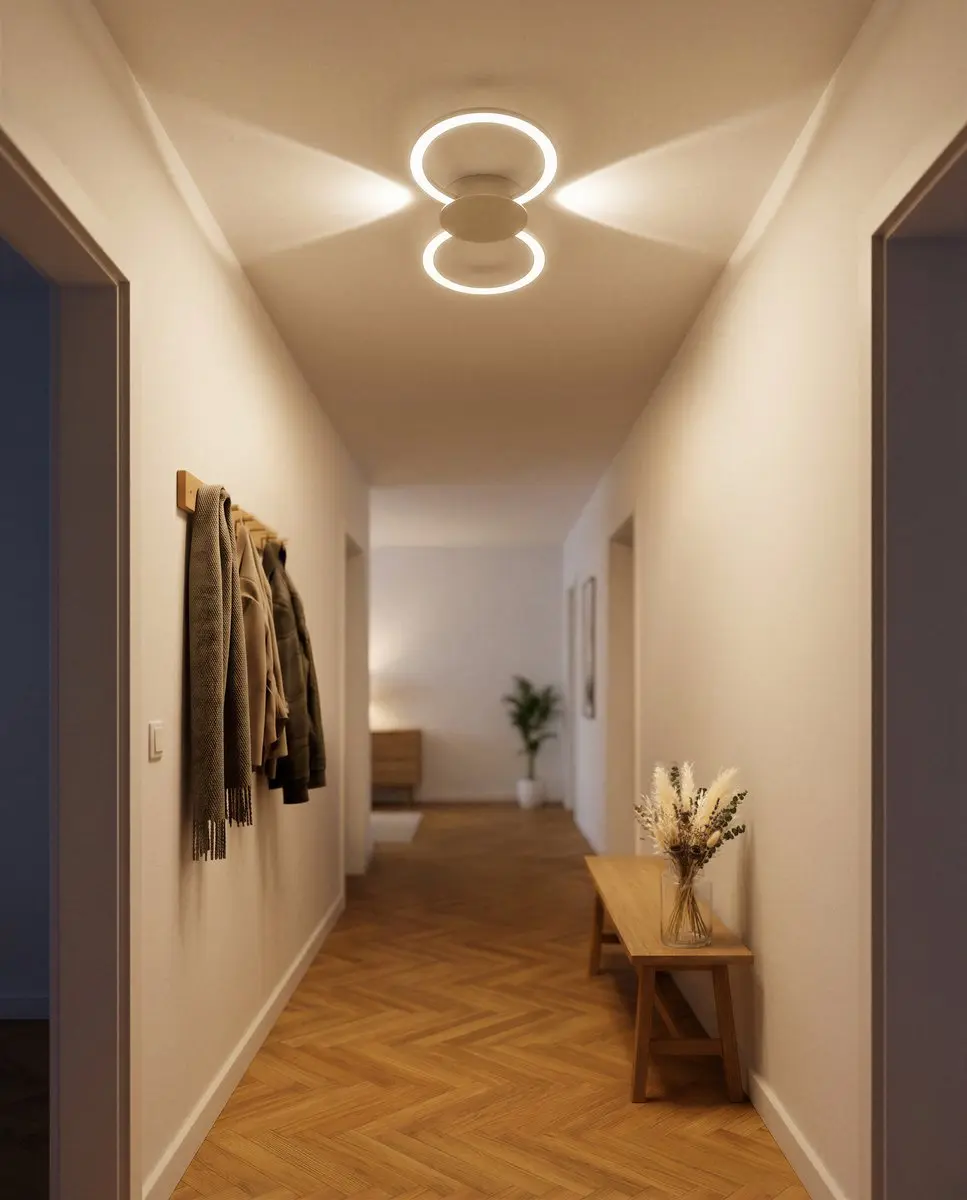 Eglo Venticello 1 Plafondlamp LED 66cm - Zand/Wit