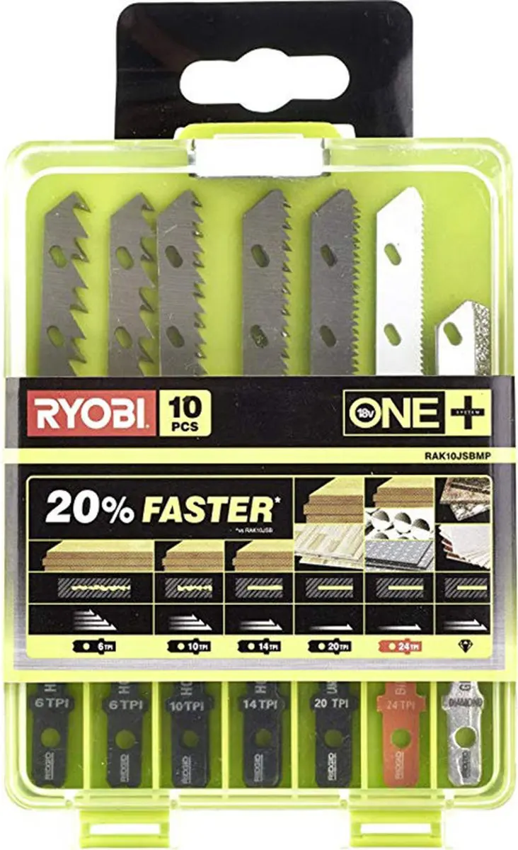 Ryobi 10-delig Decoupeerzaagbladset RAK10JSBWM