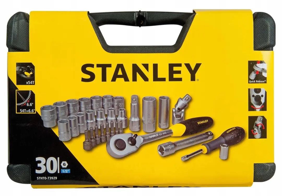 Stanley Dopsleutelset 1/2" 30-delig - Chroom satijn