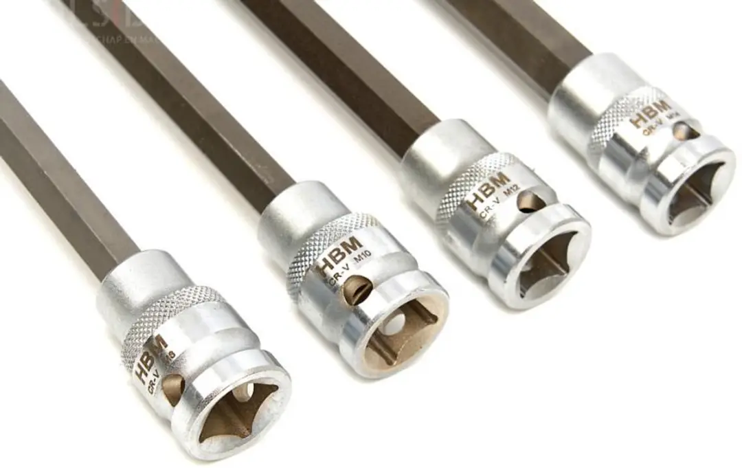 HBM Aandrijfasschroeven Spie Doppen M8-M14 800mm - 4-delig - Chromevanadium - afbeelding 2 van 3